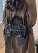 Жіноча сумка 7005 з двома ручками крос-боді чорна 10341F-1 фото 2