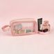 Женская косметичка органайзер WASHBAG MEDIUM с одной ручкой розовая 10201medium-1 фото 6