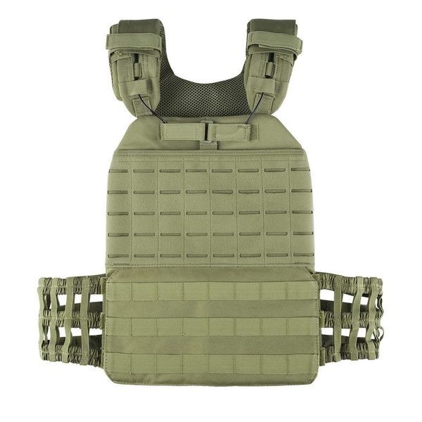 Плитоноска жилет тактический MOLLE быстрый сброс зеленая олива 00981-3 фото