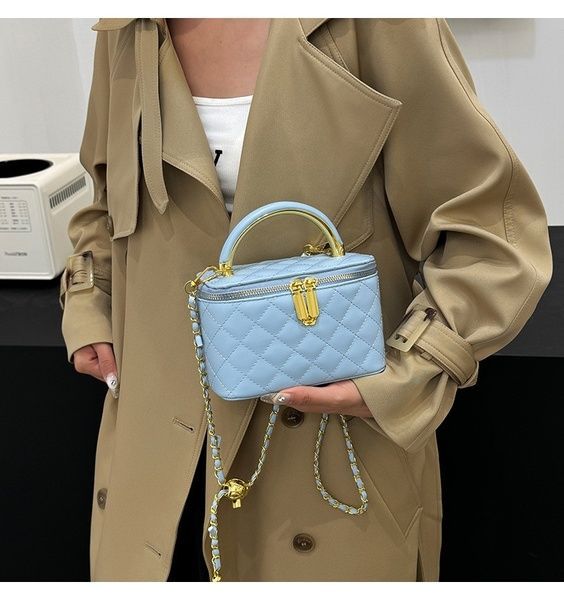 Женская сумка-косметичка 2814 1032 Vanity Bag кросс-боди голубая 10598-4 фото