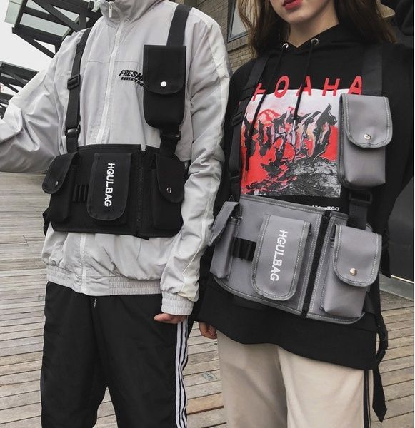 Нагрудна сумка HGUL+BAG 6410 чорна 00445 фото