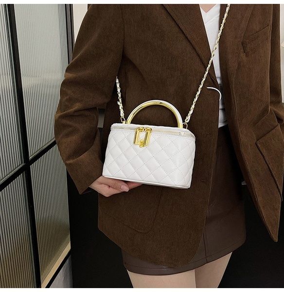 Жіноча сумка-косметичка 2814 1032 Vanity Bag крос-боді біла молочна 10598-2 фото
