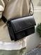 Сумка FILWHITEBAG прямоугольная через плечо кросс-боди черная 10190x фото 4