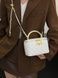 Жіноча сумка-косметичка 2814 1032 Vanity Bag крос-боді біла молочна 10598-2 фото 9