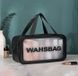 Женская косметичка органайзер WASHBAG MEDIUM с двумя ручками черная 10201medium-6 фото 2