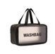 Женская косметичка органайзер WASHBAG MEDIUM с двумя ручками черная 10201medium-6 фото 1