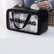 Женская косметичка органайзер WASHBAG MEDIUM с двумя ручками черная 10201medium-6 фото 5