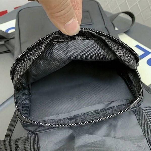 Чоловіча водонепроникна універсальна сумка 10445 через плече на ногу чорна 10445-1 фото