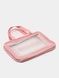 Женская косметичка органайзер WASHBAG BIG с двумя ручками розовая 10201big-1 фото 6