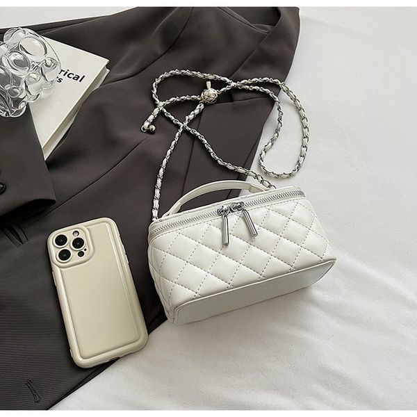 Жіноча сумка-косметичка 85053 Vanity Bag крос-боді біла 10535-3 фото