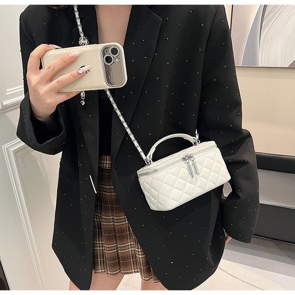 Жіноча сумка-косметичка 85053 Vanity Bag крос-боді біла 10535-3 фото