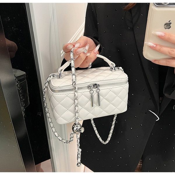Жіноча сумка-косметичка 85053 Vanity Bag крос-боді біла 10535-3 фото