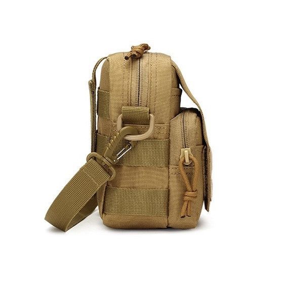 Поясная тактическая сумка военная A72 MOLLE через плечо подсумок молли олива зеленая 10159-2 фото