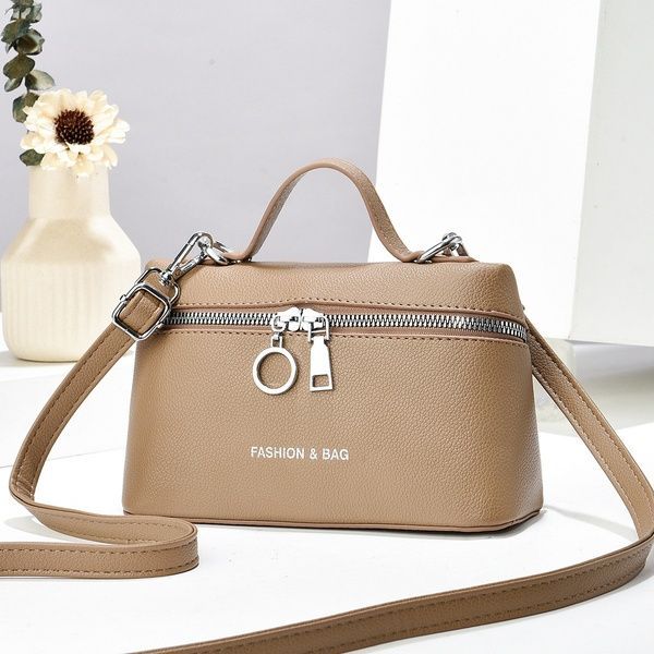 Женская сумка-косметичка ВК8 Vanity Bag кросс-боди бежевая 10588-3 фото