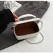 Женская сумка-косметичка 85053 Vanity Bag кросс-боди серебристая 10535-4 фото 9