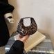 Жіноча маленька сумка багет 2130 леопардова коричнева 10641-1 фото 2