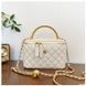 Женская сумка-косметичка большая 1251 Vanity Bag кросс-боди белая молочная 10653B фото 3