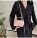 Жіноча сумка-косметичка 2814 1032 Vanity Bag велюрова крос-боді рожева 10402-3 фото 5